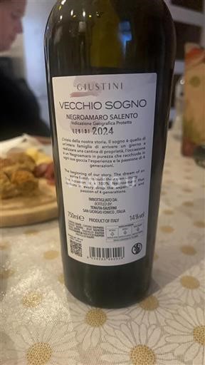 Puglia Salento Tenuta Giustini Vecchio Sogno 2024