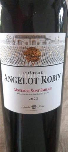 Bordeaux Montagne-saint-émilion Château Angelot Robin 2022