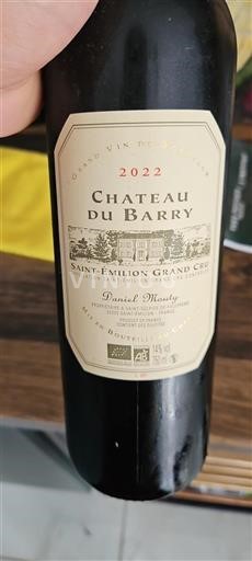 Burdeos Saint-Émilion Gran Cru Grand Cru Château Barry 2022