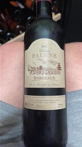 Burdeos Bordeaux Château Palene 2011