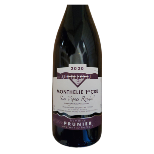 Borgoña Monthélie Prunier Laurent et Romain 1er CRU Les Vignes Rondes 2020