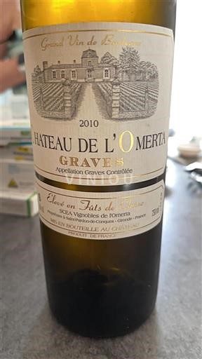 Bordeaux Graves Château L'Omerta 2010