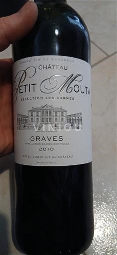 Bordeaux Graves Château Petit Mouta Sélection Les Carmes 2010
