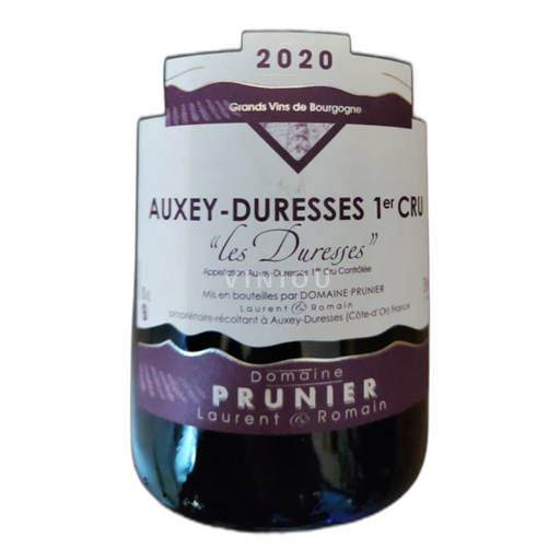 Borgoña Auxey-duresses Prunier Laurent et Romain 1er CRU Les Duresses 2020