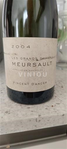 Burgundi Meursault Vincent Dancer Les Grands Charrons 2004