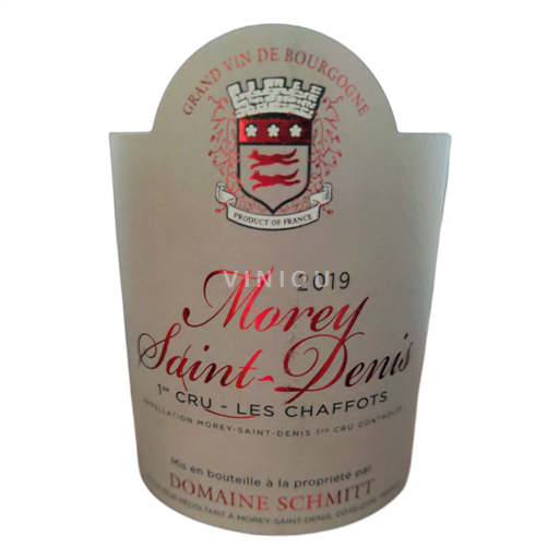 Bourgogne Morey-saint-denis Domaine Schmitt 1er CRU Les Chaffots 2019