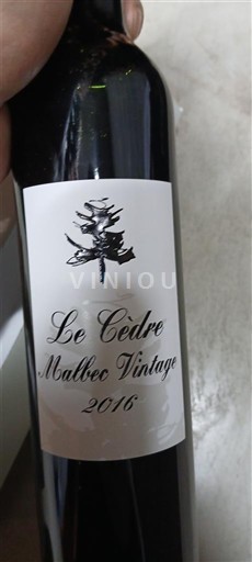 Tây Nam Cahors Le Cèdre Malbec Vintage 2016