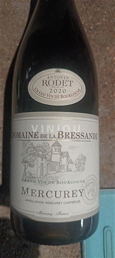 Burgundsko Mercurey Domaine de la Bressande 2020
