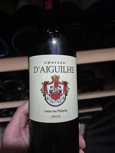 Vin Rouge sec Château Aiguilhe 2016 France Bordeaux Castillon-côtes-de-bordeaux AOC