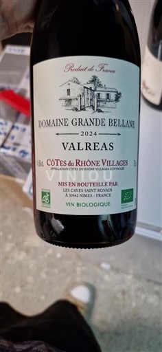 Rona dolina Côtes-du-Rhône-Villages Domaine Grande Bellane Valréas 2024