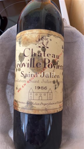 Bordéus Saint-Julien Grand Cru Château Léoville Poyferré 1986