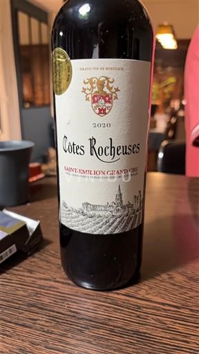 Bordéus Saint-Émilion Grand Cru Grand Cru Côtes Rocheuses 2020