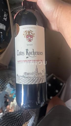 Burdeos Saint-Émilion Gran Cru Grand Cru Côtes Rocheuses 2020