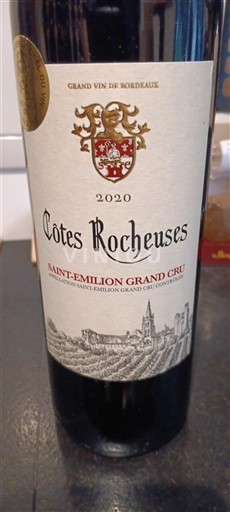 Bordeaux Saint-Émilion Grand Cru Grand Cru Côtes Rocheuses 2020