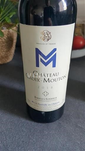Bordeaux Bordeaux Supérieur Château Croix-Mouton 2018