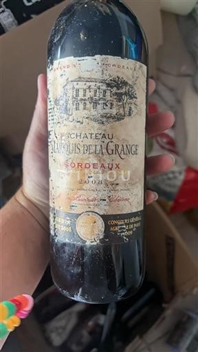 Vin Rouge sec Château Marquis de la Grange 2008 France Bordeaux AOC
