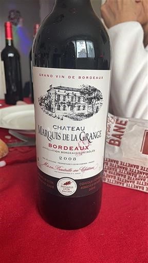 Burdeos Bordeaux Château Marquis de la Grange 2008