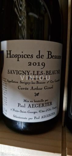 Borgonha Savigny-lès-Beaune Premier Cru Hospices de Beaune Arthur Girard 2019