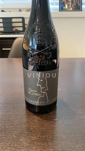 Vin Rouge sec Réserve des 2 Frères 2020 France Vallée du Rhône Châteauneuf-du-pape AOC