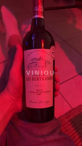 Bordeaux Blaye-côtes-de-bordeaux Château Les Bertrands Prestige 2022