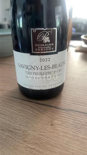 Borgoña Savigny-lès-Beaune Premier Cru Domaine Alexandre Parigot Les Peuillets 2022