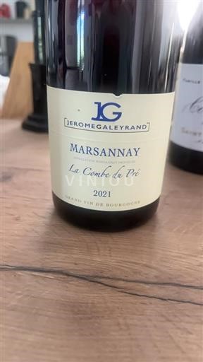 Bourgondië Marsannay Jérôme Galeyrand La Combe du Pré 2021