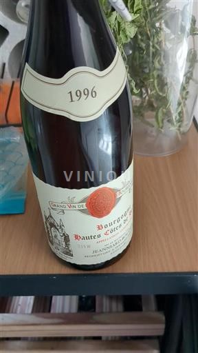 Bourgogne Hautes Côtes de beaune Jeanniard 1996