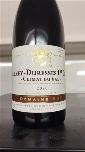 Borgogna Auxey-Duresses Premier Cru Domaine Roy Climat du Val 2020
