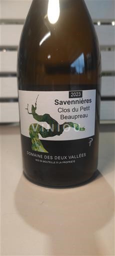 Vallée de la Loire Savennières Domaine Des Deux Vallées Clos du Petit Beaupreau 2023