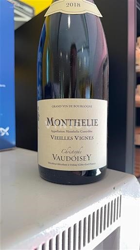 Bourgogne Monthélie Christophe Vaudoisey Vieilles Vignes 2018