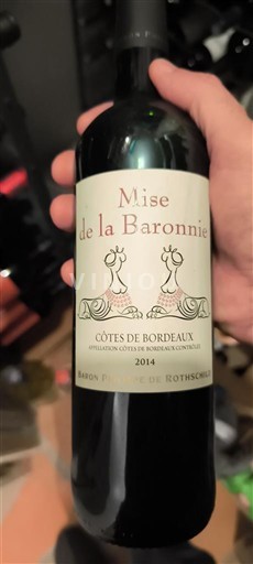 Burdeos Côtes-de-Bordeaux Baron Philippe de Rothschild Mise de la Baronnie 2014