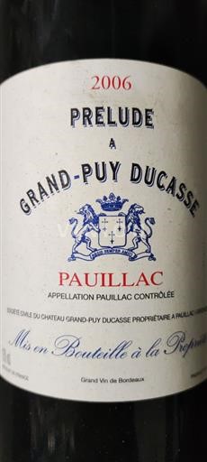 Burdeos Pauillac Grand-Puy Ducasse Prélude 2006