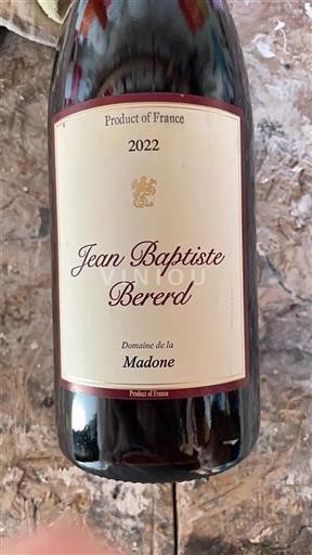 Beaujolais Domaine La Madone Jean Bered et fils Jean Baptiste 2022