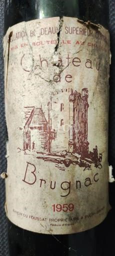 Bordeaux Bordeaux Supérieur Château Brugnac 1959