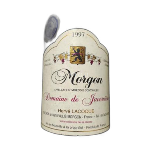Vin Rouge sec Javernières 1997 France Beaujolais Morgon AOC