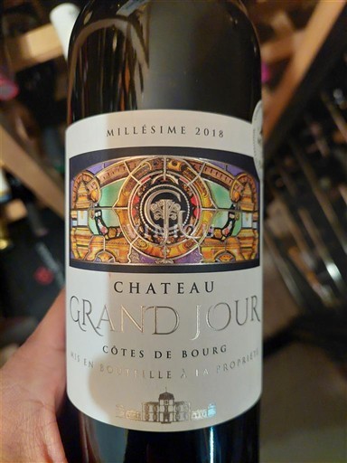 Bordeaux Côtes-de-bourg Château Grand Jour 2018