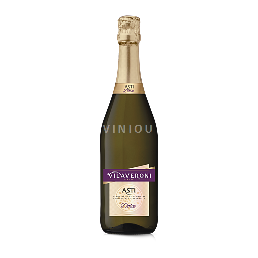 Vin Effervescent Blanc doux Vilaveroni Non millésimé Italie Piémont Asti DOC