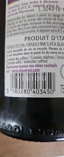 Piémont Asti Vilaveroni Non Millésimé