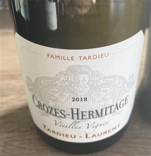 Rhône-dalen Crozes-Hermitage Tardieu-Laurent Vieilles Vignes 2018