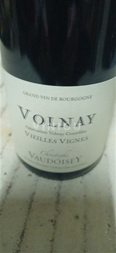 Burgundy Volnay Christophe Vaudoisey Vieilles Vignes Non-Vintage