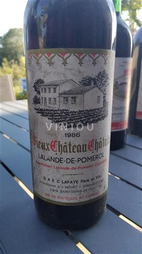 Bordéus Lalande-de-Pomerol Château Vieux 1986