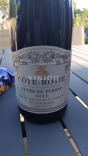 Rhônetal Côte-rôtie Domaine Gilles Barge du Plessy 2011