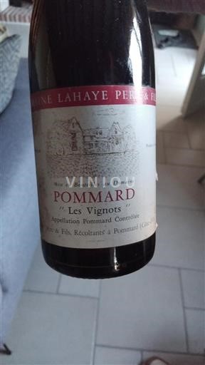 Bourgondië Pommard Domaine Lahaye Père & Fils Les Vignots 1988