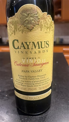 Kaliforniska AVA Napa Valley Caymus Vineyards Cabernet Sauvignon 2021