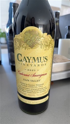 AVA de California Valle de Napa Caymus Vineyards Cabernet Sauvignon 2021