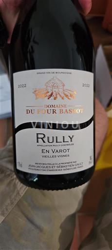 Burgund Rully Domaine Four Bassot En Varot Vieilles Vignes 2022