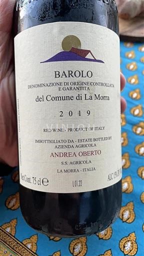 Piémont Barolo Andrea Oberto 2019