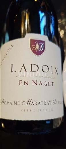 Bourgogne Ladoix Domaine Maratray-Dubreuil En Naget Icke årgångsbetecknad