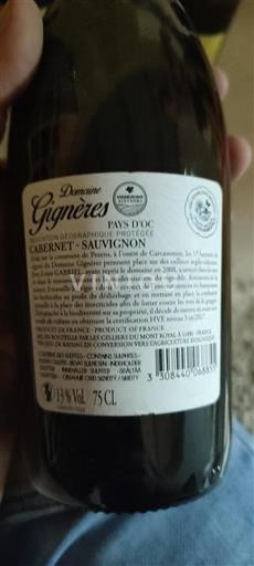Languedoc ja Roussillon Pays d'Oc Domaine Gignères Ei vuosikertaa