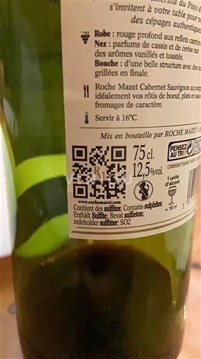 Languedoc-Roussillon Pays d'Oc Roche Mazet Cabernet Sauvignon Non-Vintage